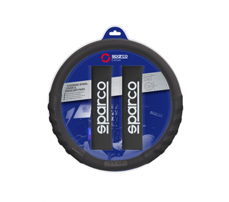 SPARCO CUBRE VOLANTE KIT CINTURON SPC SPS107BK_C SPARCO