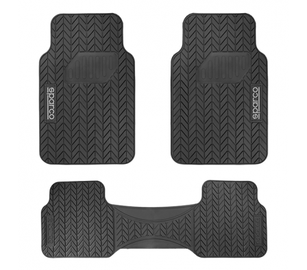 SPARCO ALFOMBRA BLACK 3 PIEZAS SPF501BK SPARCO